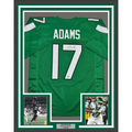 Framed Autographed/Signed Davante Adams 35x39 New York Green Football Jersey Beckett BAS COA
