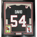 Framed Autographed/Signed Lavonte David 35x39 Tampa Bay Black Football Jersey JSA COA