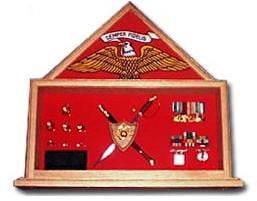Military Shadow Box, Military flag and knife certificate, knife Case