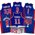Autographed/Signed Detroit Basketball Jersey Mystery Box with PSA JSA or Beckett COA