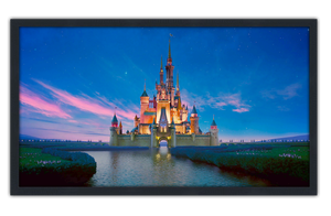 Professionally Framed Walt Disney World Cinderella Castle High-Resolution Panoramic Photo 12x22 Wall Art