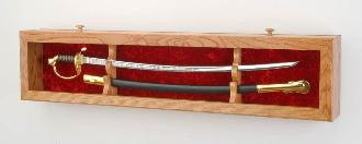 Display Case For Sword, Sword Display Case, Oak Sword Display Case