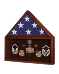 Large Military Shadow Box Frame Memorial Burial Funeral Flag Display Case
