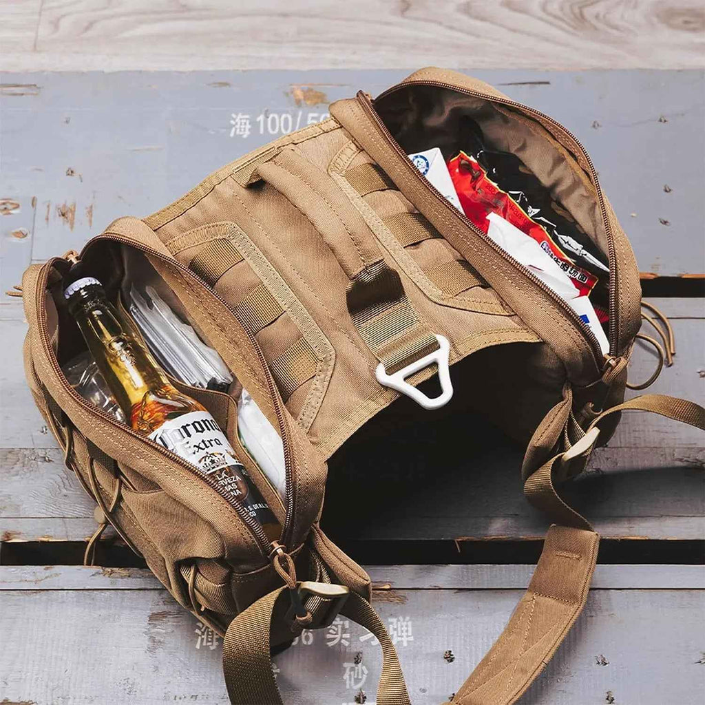 Dog Backpack Tactical Saddle Bag 900D Nylon Hiking Camping Pack Large Dogs