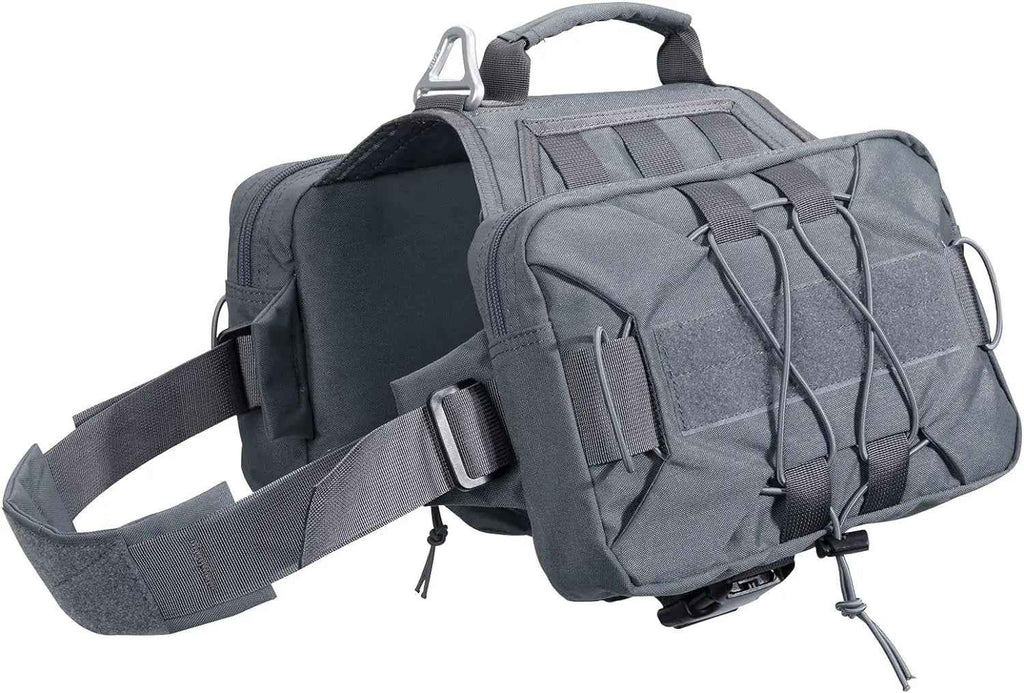 Dog Backpack Tactical Saddle Bag 900D Nylon Hiking Camping Pack Large Dogs