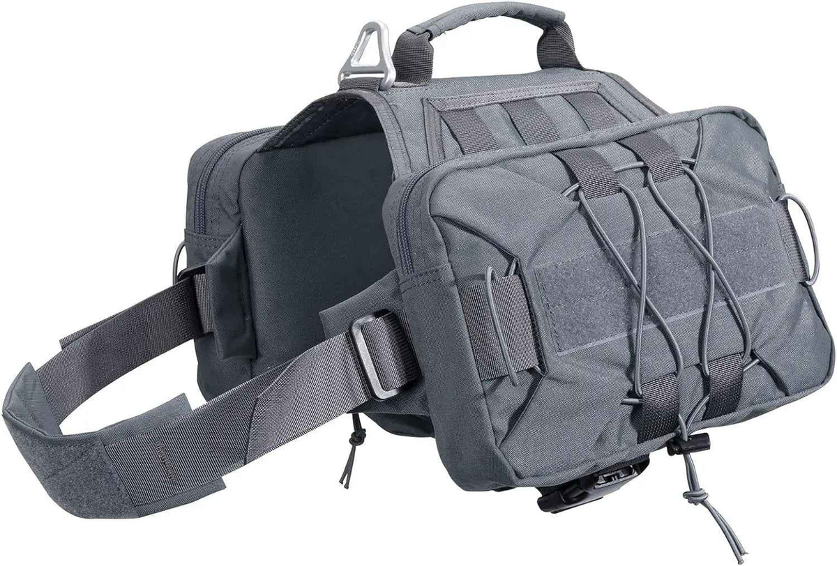 Dog Backpack Tactical Saddle Bag 900D Nylon Hiking Camping Pack Large Dogs