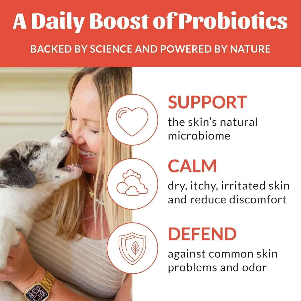 Probiotic Itch Relief Spray for Dogs & Cats Aloe Avocado