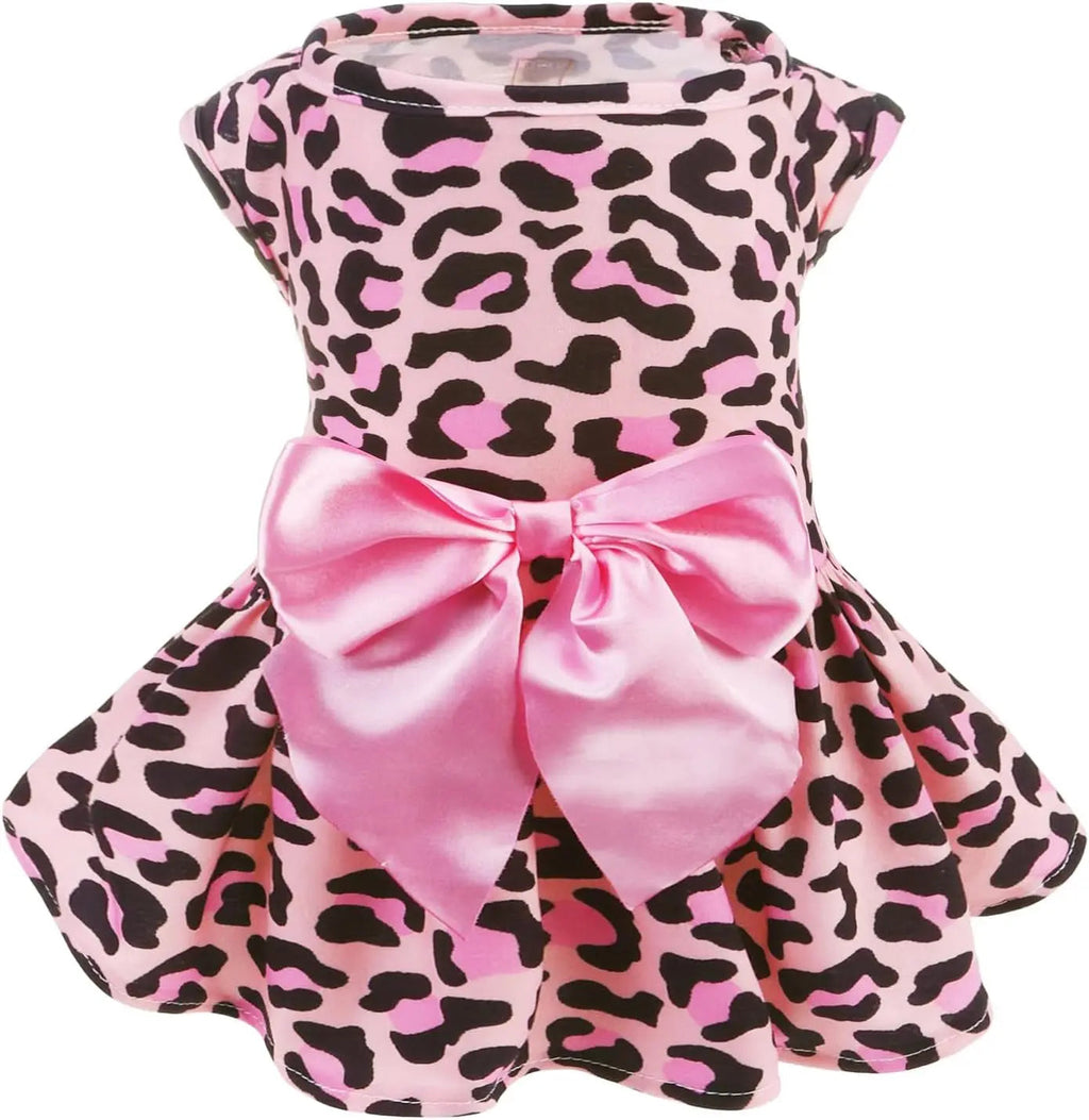Dog Dress Cute Small Dog Outfit Cotton Puppy Clothes Breathable All Colors