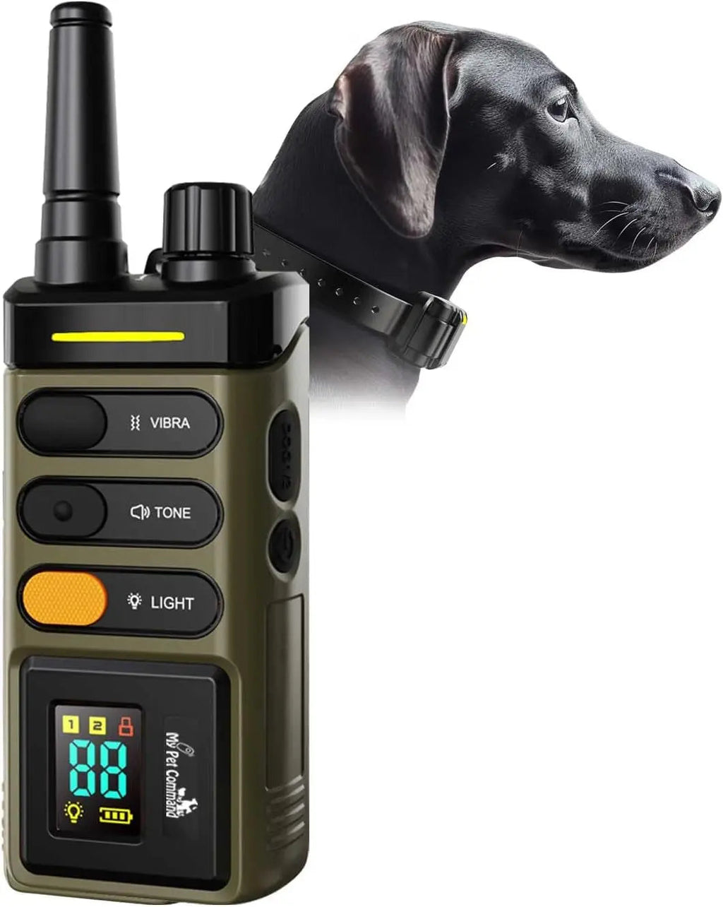 Waterproof Rechargeable Dog Training Collar – 1-Mile Range, 2-Dog System