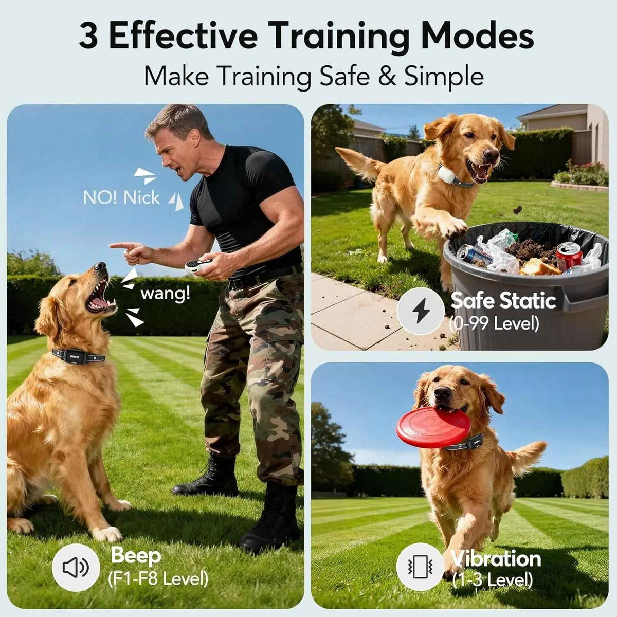 Waterproof Dog Training Collar 4500ft 2-Dog System