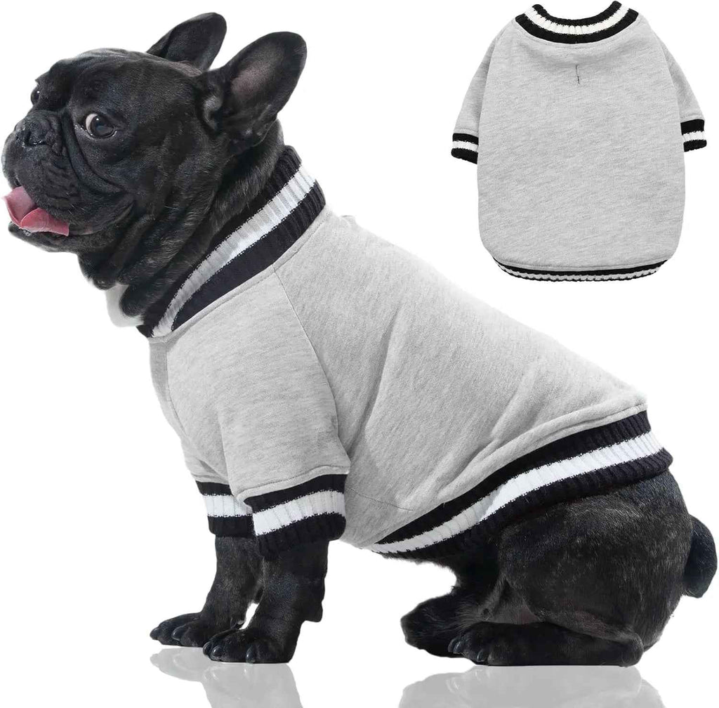 Dog Winter Fleece Pullover Sweater, Soft Warm Hoodie for Small to Medium Dogs