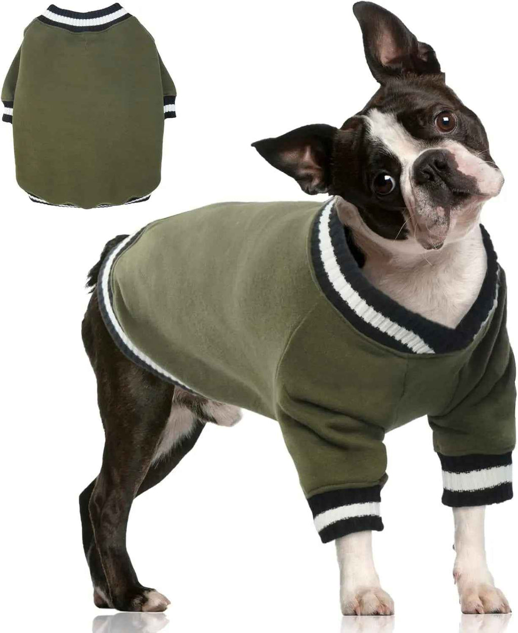 Dog Winter Fleece Pullover Sweater, Soft Warm Hoodie for Small to Medium Dogs