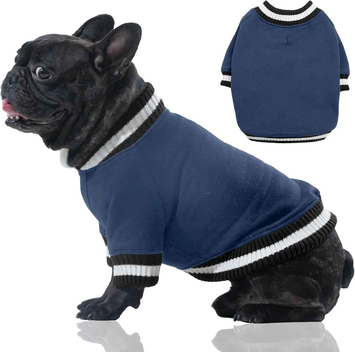 Dog Winter Fleece Pullover Sweater, Soft Warm Hoodie for Small to Medium Dogs