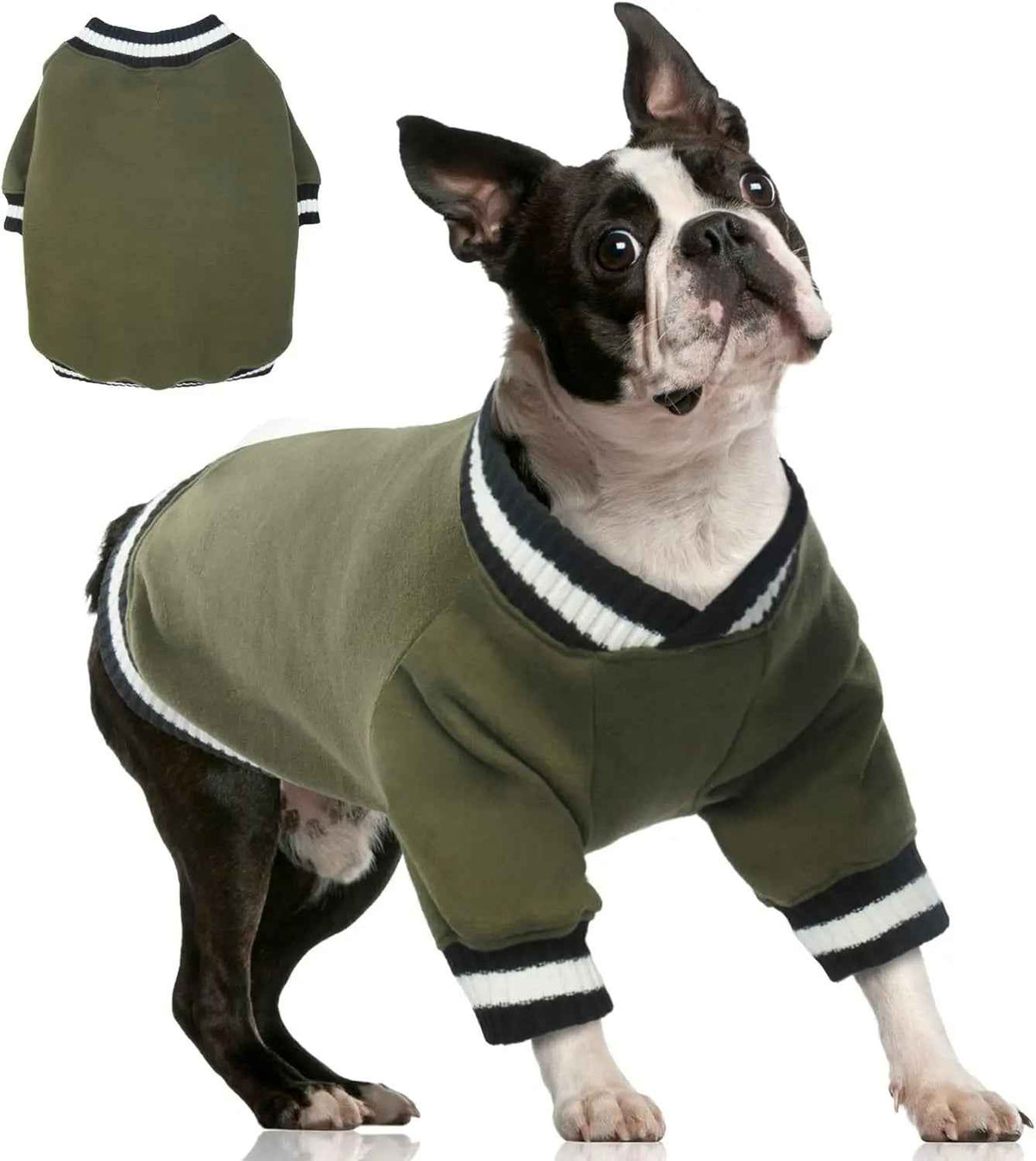 Dog Winter Fleece Pullover Sweater, Soft Warm Hoodie for Small to Medium Dogs