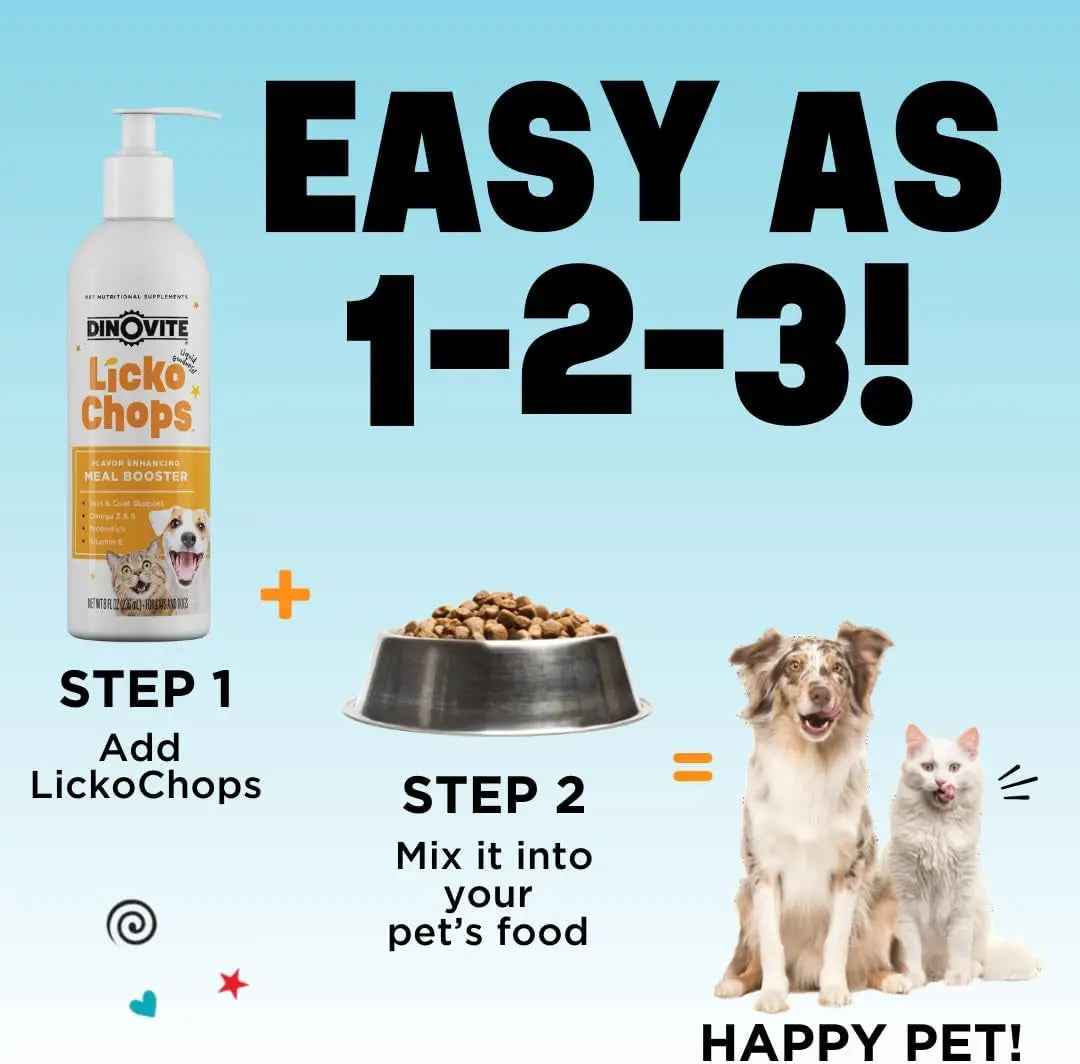 Dog & Cat Omega 3 6 Supplement Probiotics Vitamin E Skin Coat 16oz Pump