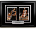 Framed Tim Duncan and Tony Parker San Antonio Spurs 17x23 Dual Basketball Photo