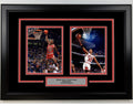 Framed Michael Jordan and Scottie Pippen Chicago Bulls 17x23 Dual Basketball Photo