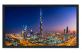 Professionally Framed Dubai Burj Khalifa Skyline High-Resolution Panoramic Photo 12x22 Wall Art