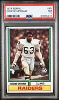 Graded 1974 Topps Eugene Gene Upshaw #65 Football Card PSA 7 NM