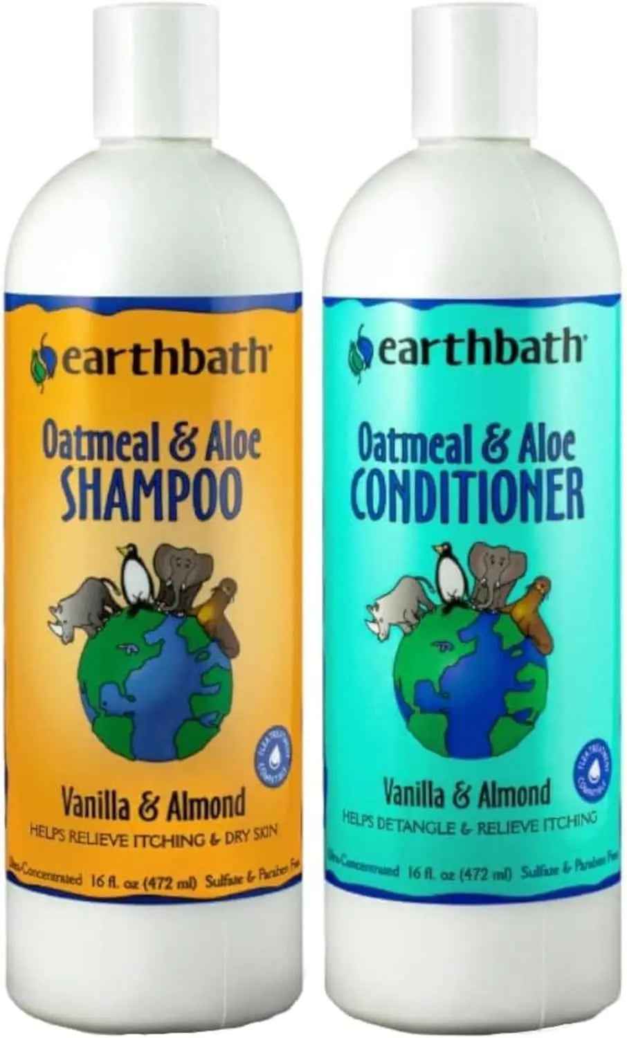 Earthbath Oatmeal & Aloe Dog Shampoo & Conditioner Set