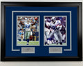Framed Emmitt Smith and Michael Irvin Dallas Cowboys 17x23 Dual Football Photo