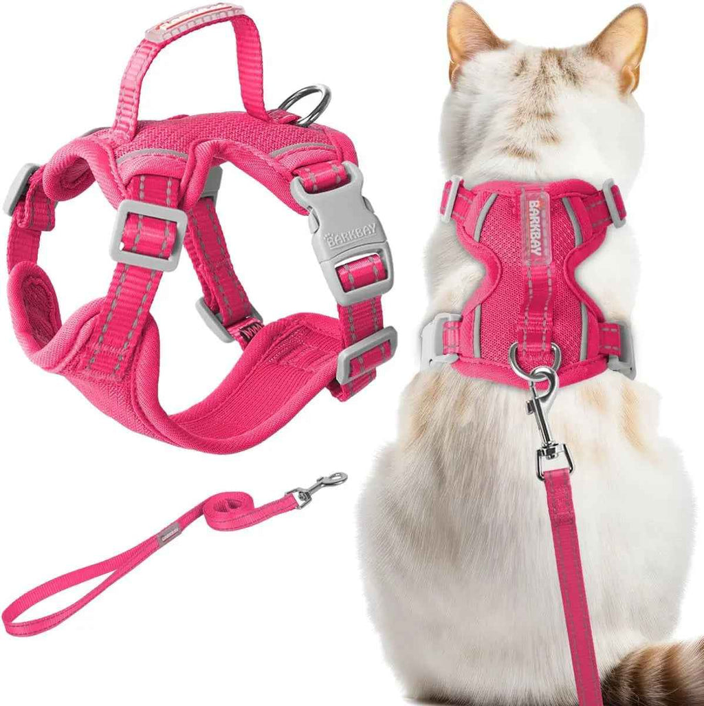 Escape Proof Cat Harness Leash Reflective Adjustable Vest Soft Breathable