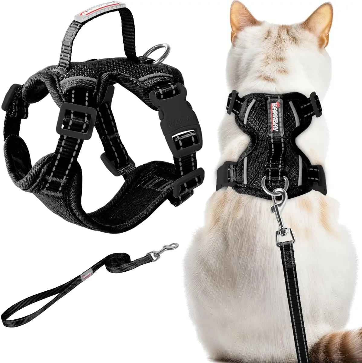 Escape Proof Cat Harness Leash Reflective Adjustable Vest Soft Breathable