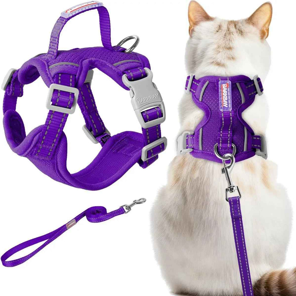 Escape Proof Cat Harness Leash Reflective Adjustable Vest Soft Breathable