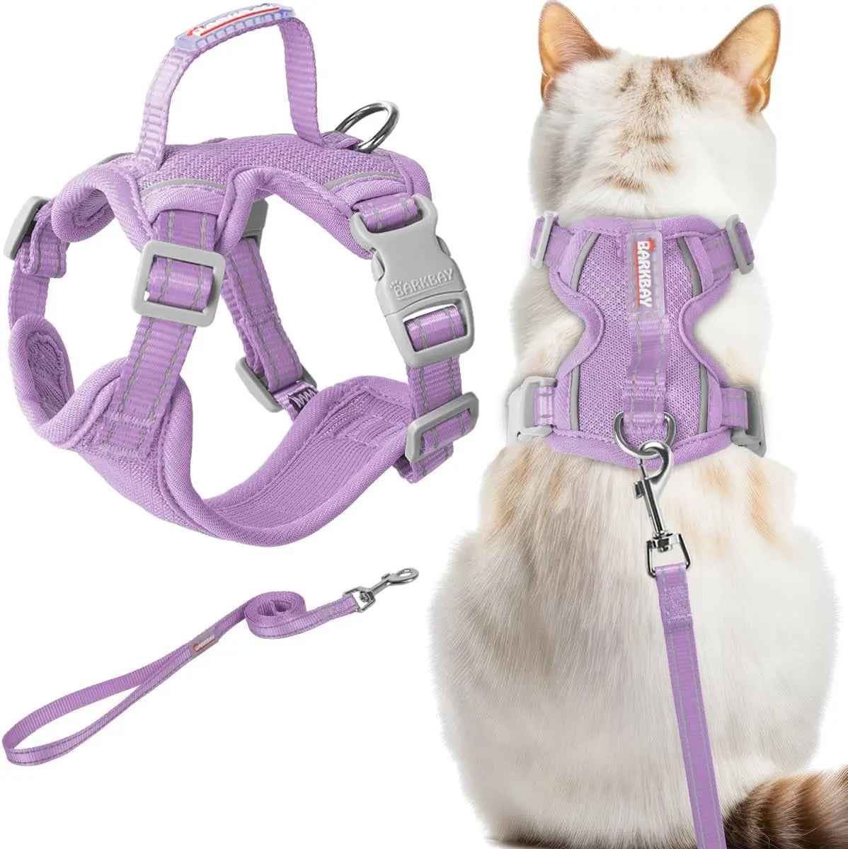 Escape Proof Cat Harness Leash Reflective Adjustable Vest Soft Breathable