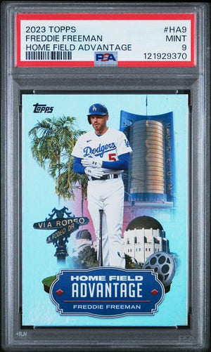 Graded 2023 Topps Home Field Advantage Freddie Freeman #HA9 Baseball Card PSA 9 Mint