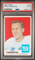 Graded 1969 Topps Fran Tarkenton #150 Football Card PSA 4 VG-EX