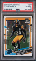 Graded 2023 Panini Donruss Optic Joey Porter Jr #287 Rookie RC Football Card PSA 10 Gem Mint