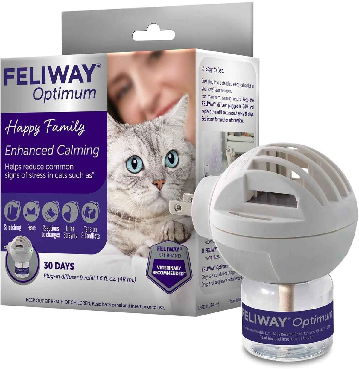 Feliway Cat Calming Diffuser Starter Kit 48ml – 30 Days