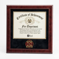 Firefighter Medallion Certificate Frame