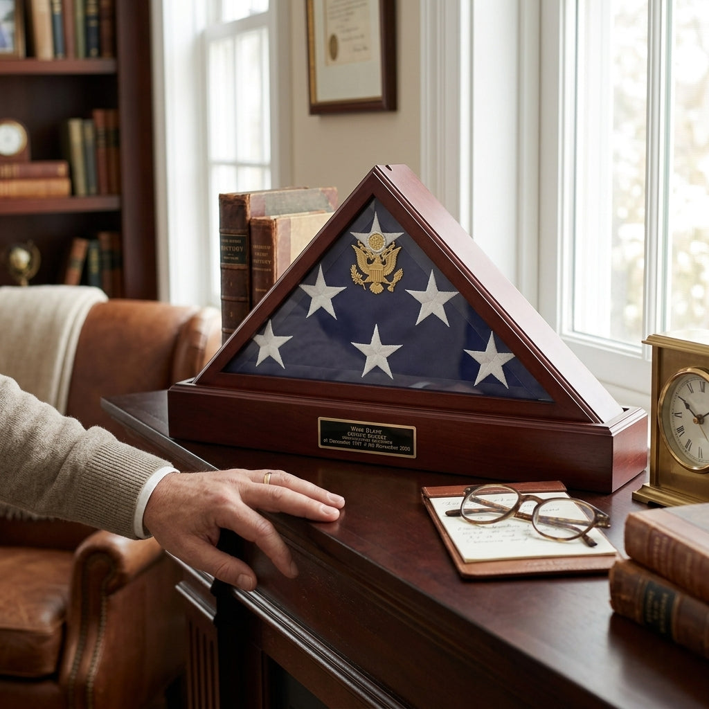 Flag Connections Military Flag case and Pedestal Urn