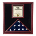 Award and flag display case display Case - Size 5'x8' flag