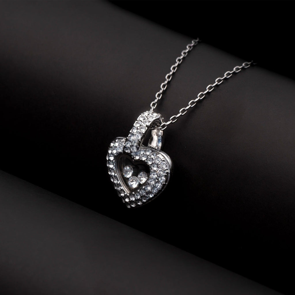 Tryndi Floating Heart Necklace