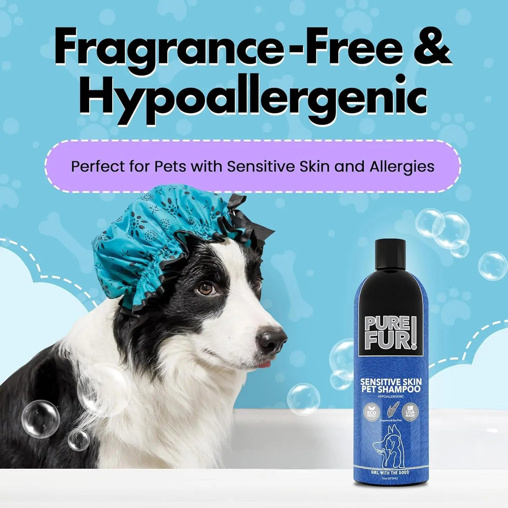 Fluff Off Dog & Cat Shampoo Set – Deshedding & Sensitive Skin, 16oz Each