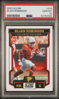 Graded 2023 Panini Score Bijan Robinson #315 Rookie RC Football Card PSA 10 Gem Mint