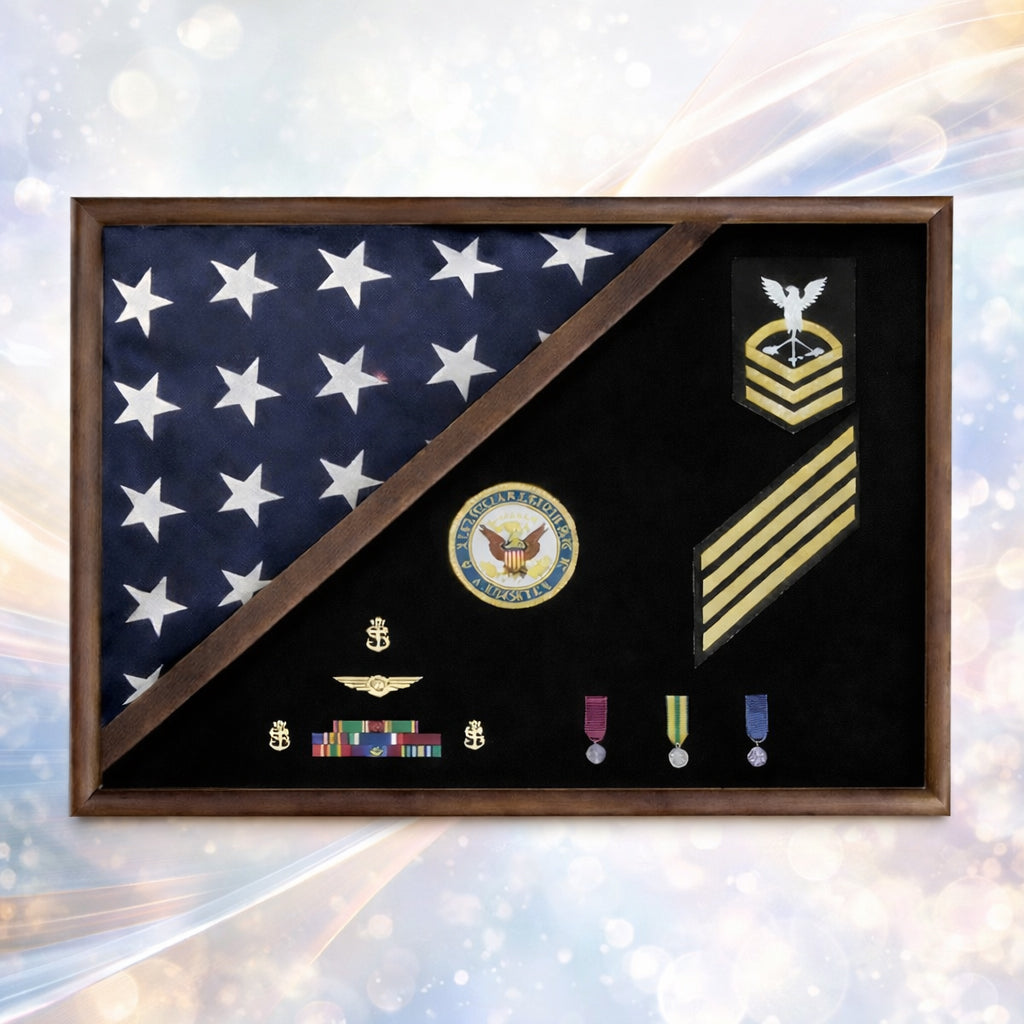 MEMORIAL FLAG CASE - FOLDED CORNER.