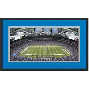 Framed Ford Field Detroit Lions 16x24 Football Photo Professionally Matted