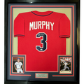 Framed Autographed/Signed Dale Murphy 35x39 Atlanta Red Baseball Jersey PSA COA #2