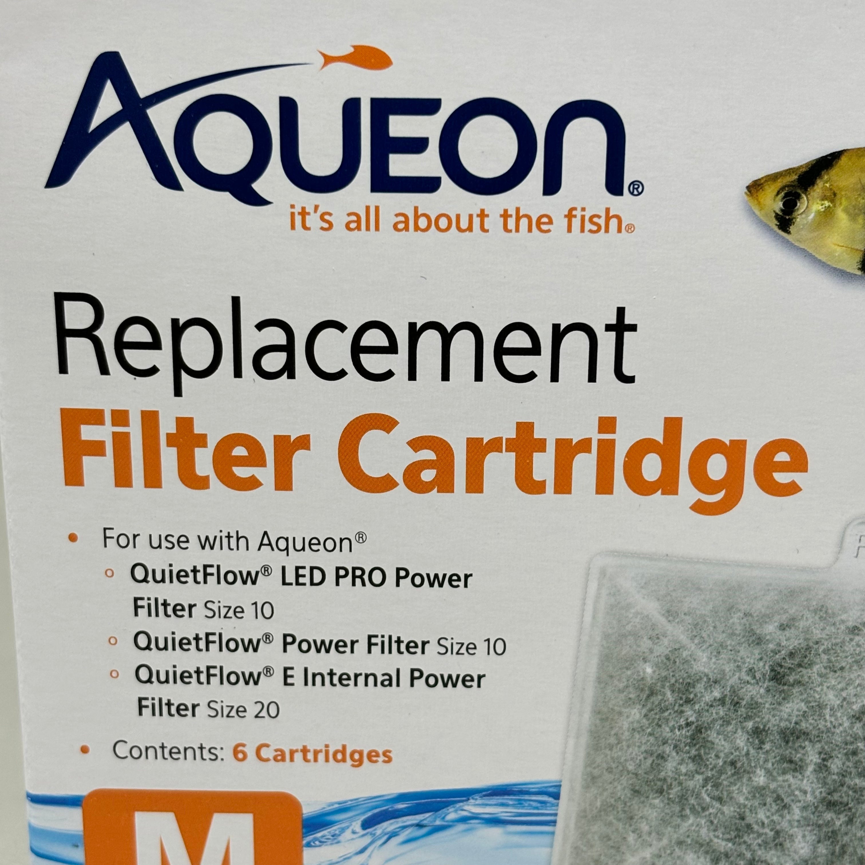 Aqueon (2 BOXES, 6 FILTERS EACH) Replacement Filter Cartridges Medium