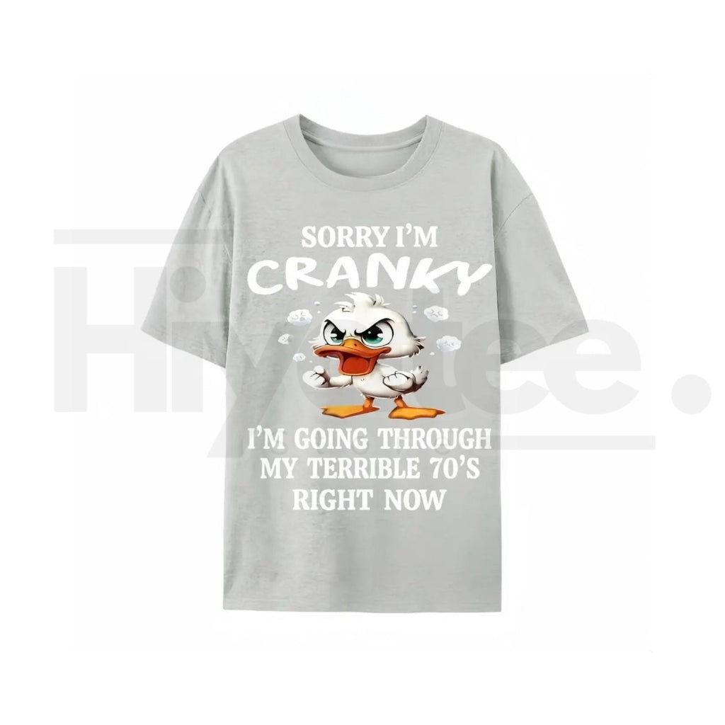 Funny 70s Duck Graphic Tee – Cute Retro Aesthetic 100% Cotton Unisex Shirt
