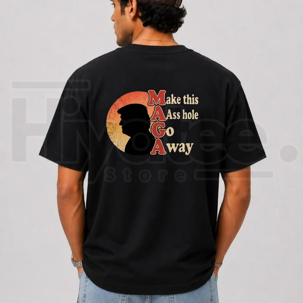 Funny Anti-MAGA Political Satire T-Shirt – Retro Vintage Sarcastic Protest Tee