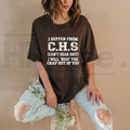 Funny Hearing Humor T-Shirt – Sarcastic "Huh?" Quote Distressed Graphic Tee