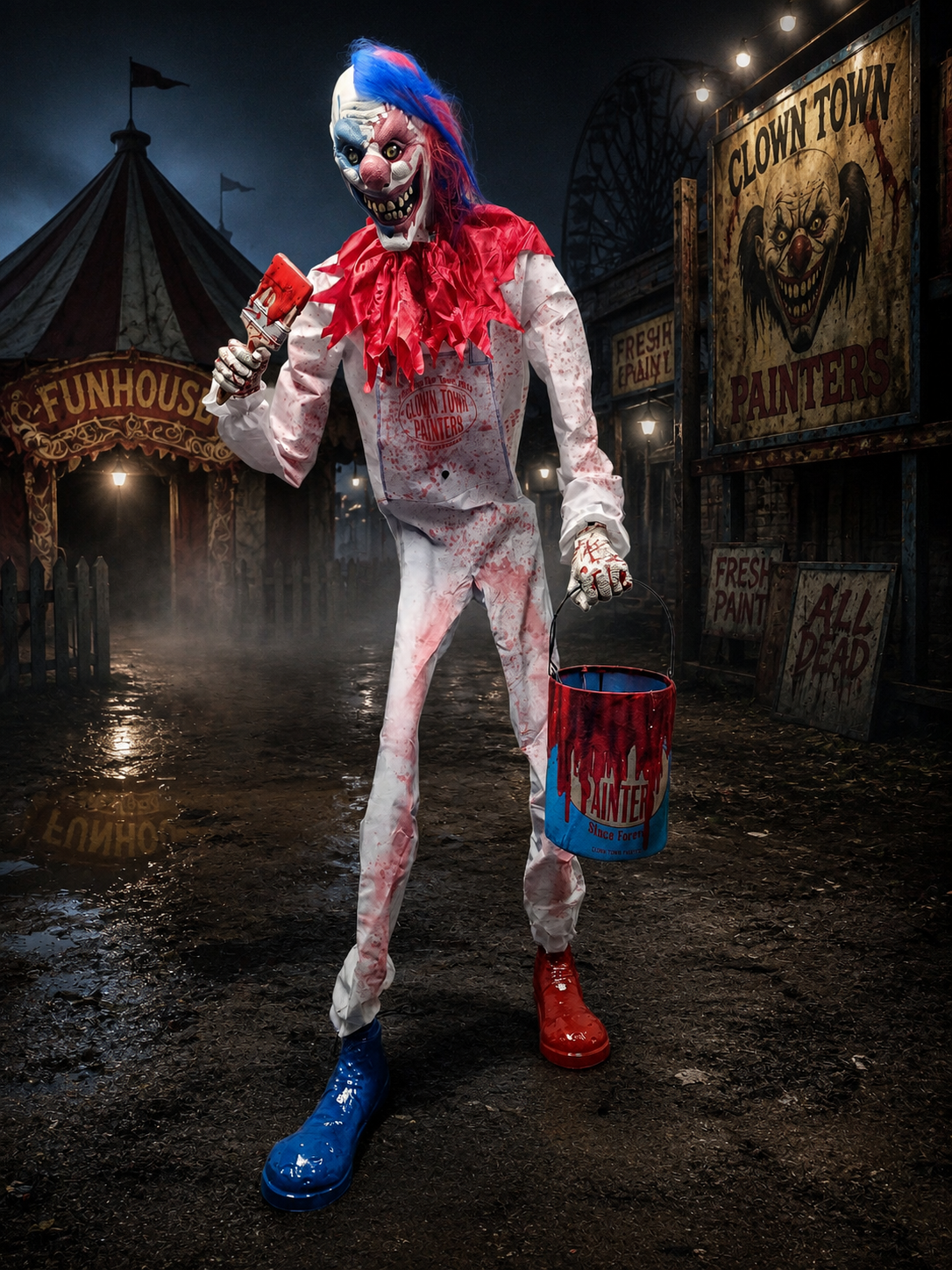 Fuzzy AI-Powered Talking Clown Animatronic