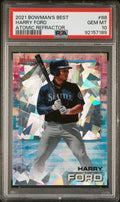 Graded 2021 Topps Bowmans Best Harry Ford #88 Atomic Refractor Rookie RC Baseball Card PSA 10 Gem Mint