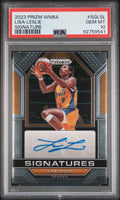 Graded 2023 Panini Prizm WNBA Lisa Leslie #SGLSL Signature Basketball Card PSA 10 Gem Mint