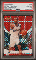 Graded 2005 Topps Finest Gilbert Arenas #95 /139 Red X-Fractor Basketball Card PSA 10 Gem Mint